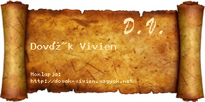 Dovák Vivien névjegykártya